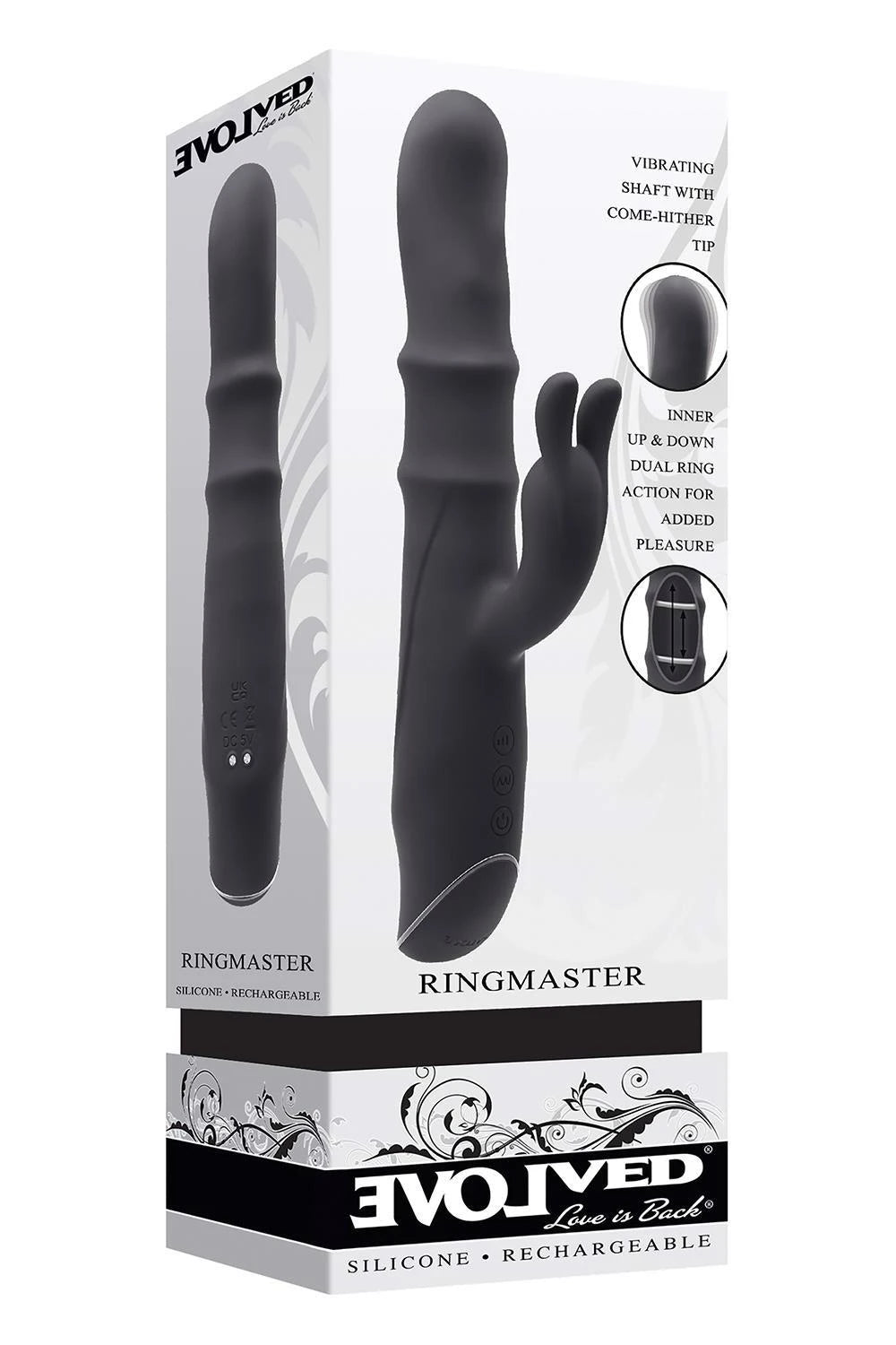 Vibratore rabbit Ringmaster 4 funzioni – ricaricabile | Evolved