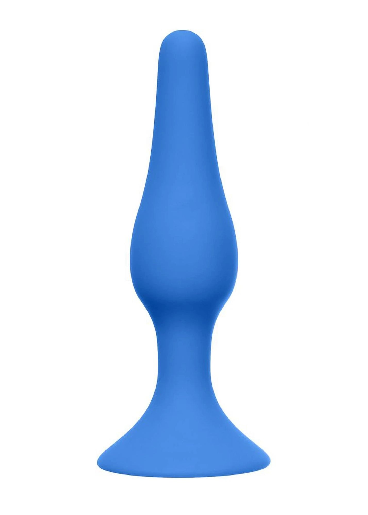 Plug anal mince bleu moyen