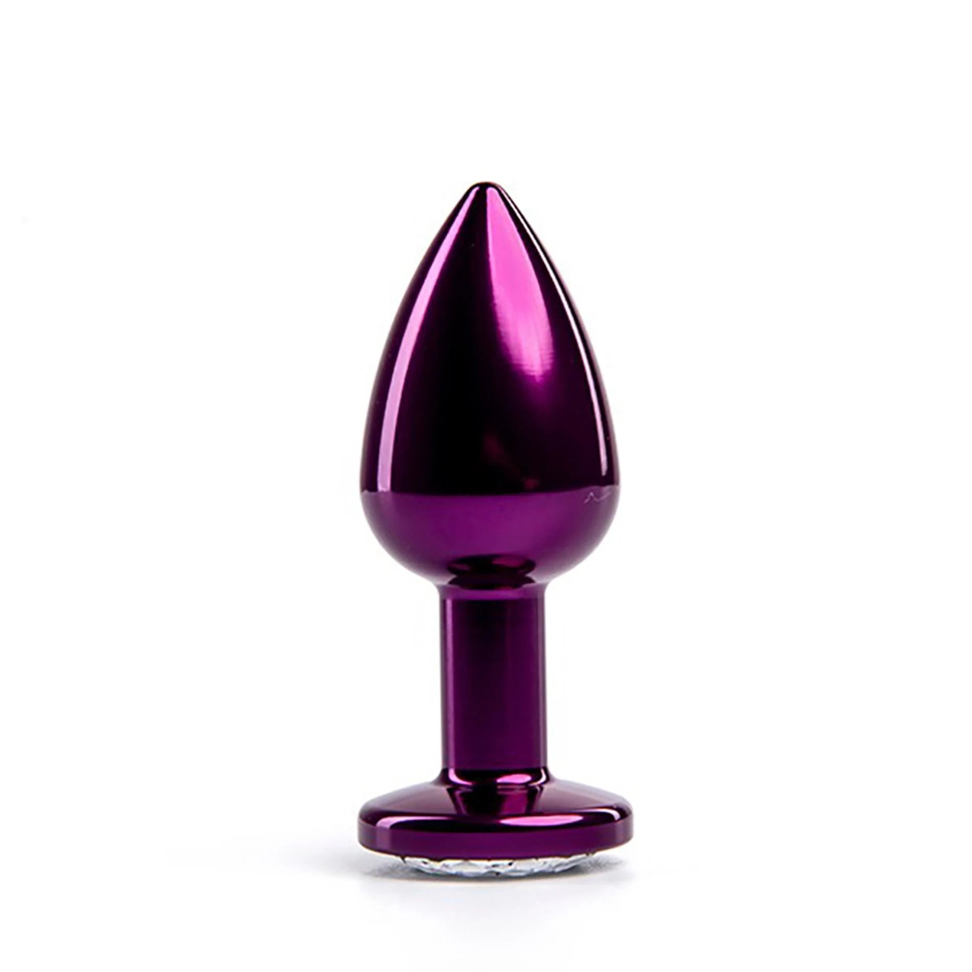 Plug Anal Violet avec Diamant Blanc