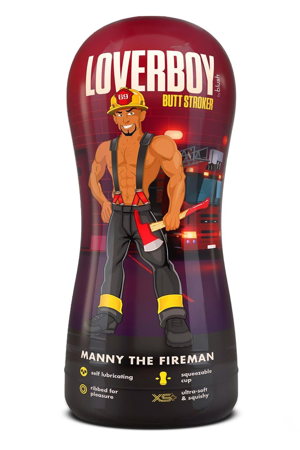 Masturbatore Loverboy Manny THE Fireman Self 17.8 cm – tan | Blush