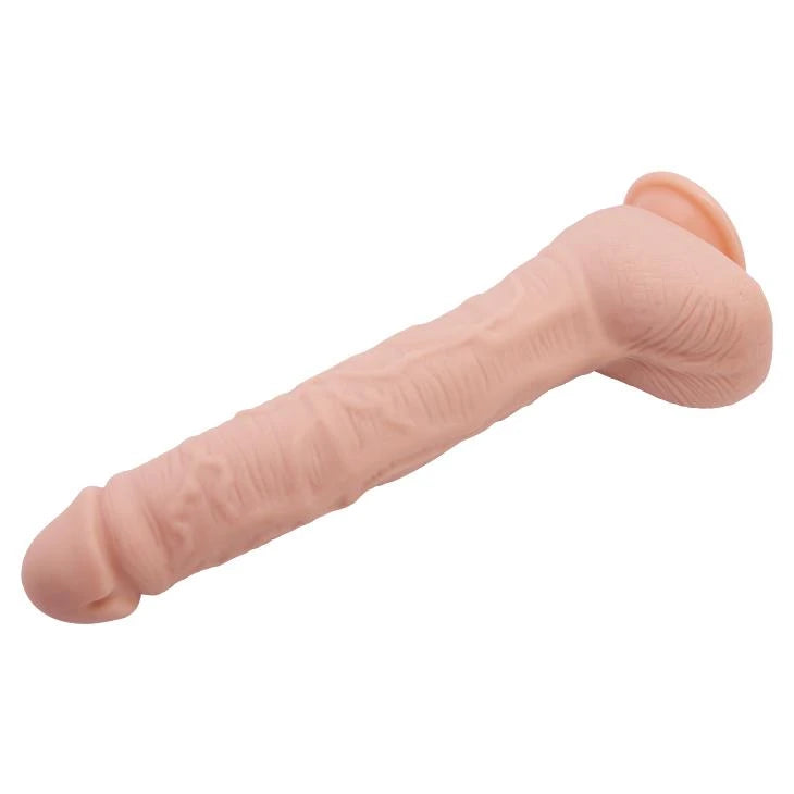 Realistic dildo – with suction cup, vibrating, nude BW-008038NR | Baile