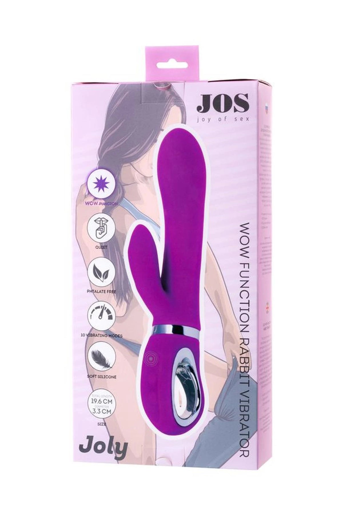 Stimolatore clitorideo Joly WOW 10 funzioni – fucsia | JOS