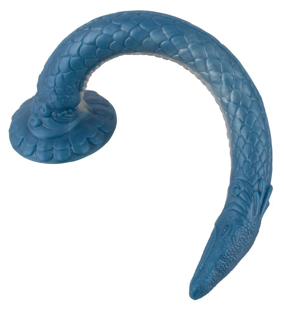 Dildo Eel of Ecstasy 46 cm – con ventosa, blu | Beasty Cocks