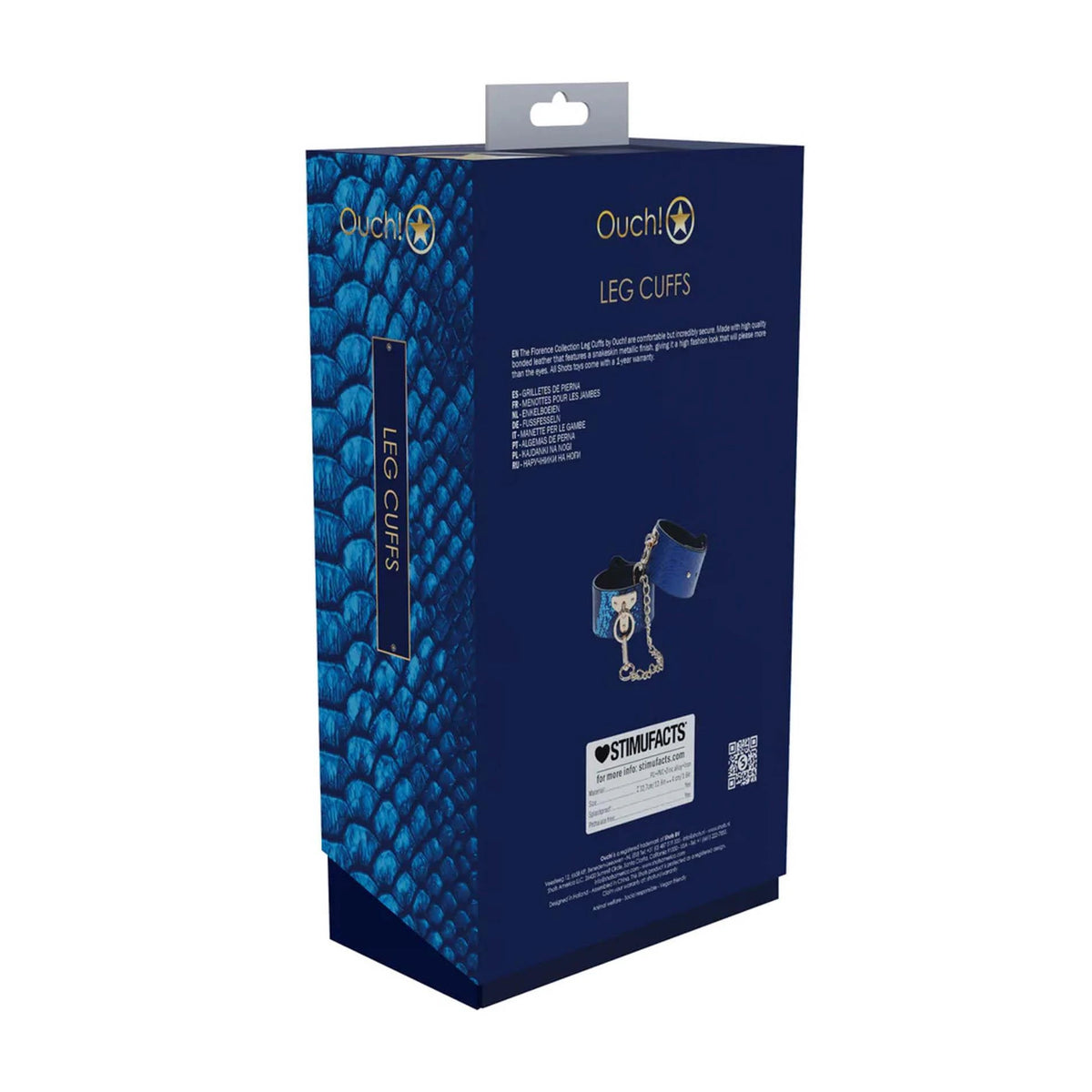 Costrizione bondage Florence Leg Cuffs – blu | Ouch!
