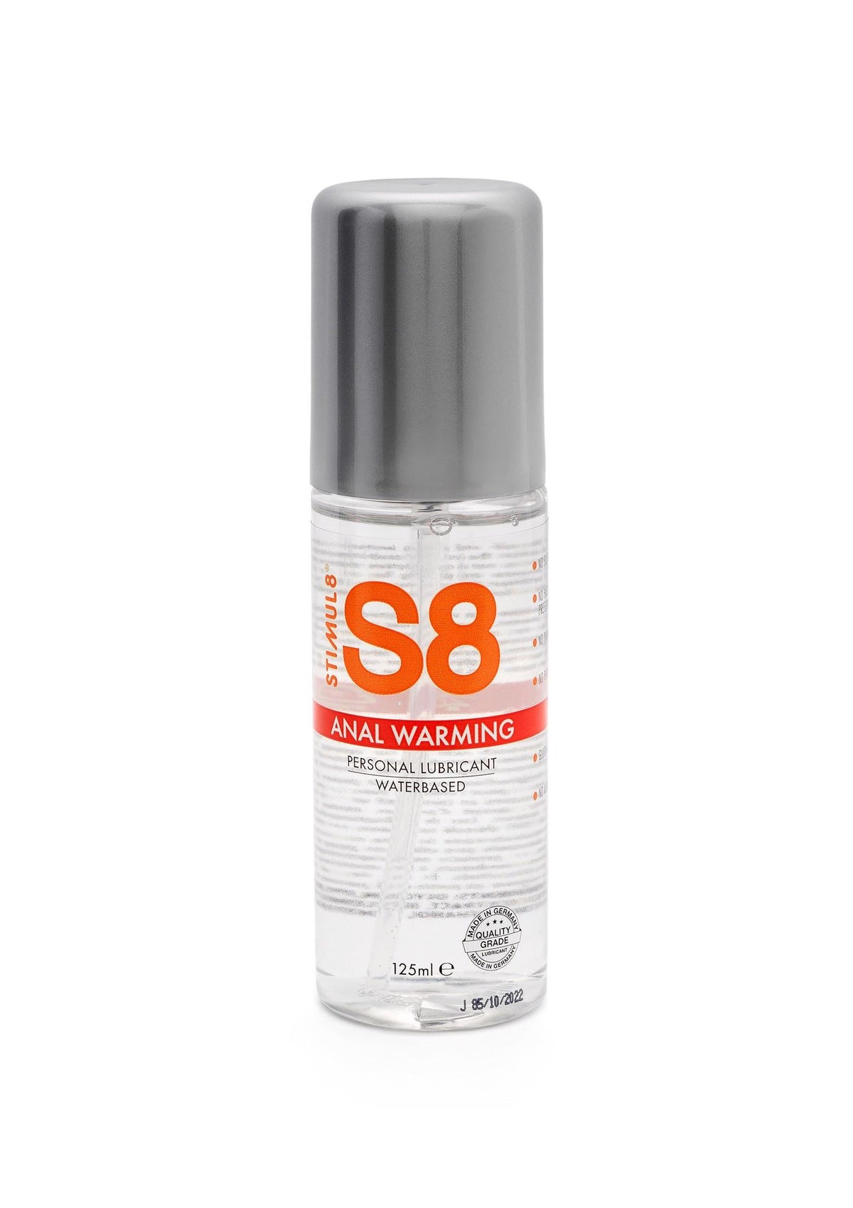 Gleitmittel S8 WB 125 ml – anal, mit Wärmefunktion