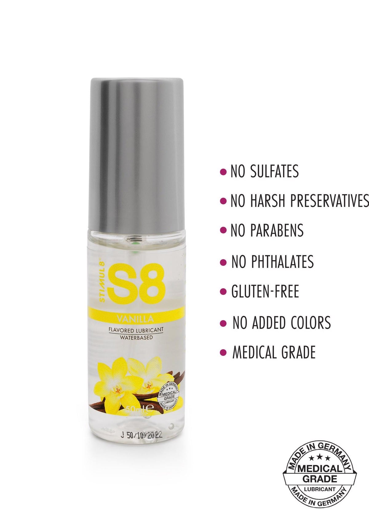 Lubrificante S8 WB Flavored Vanilla 50 ml – aromatizado