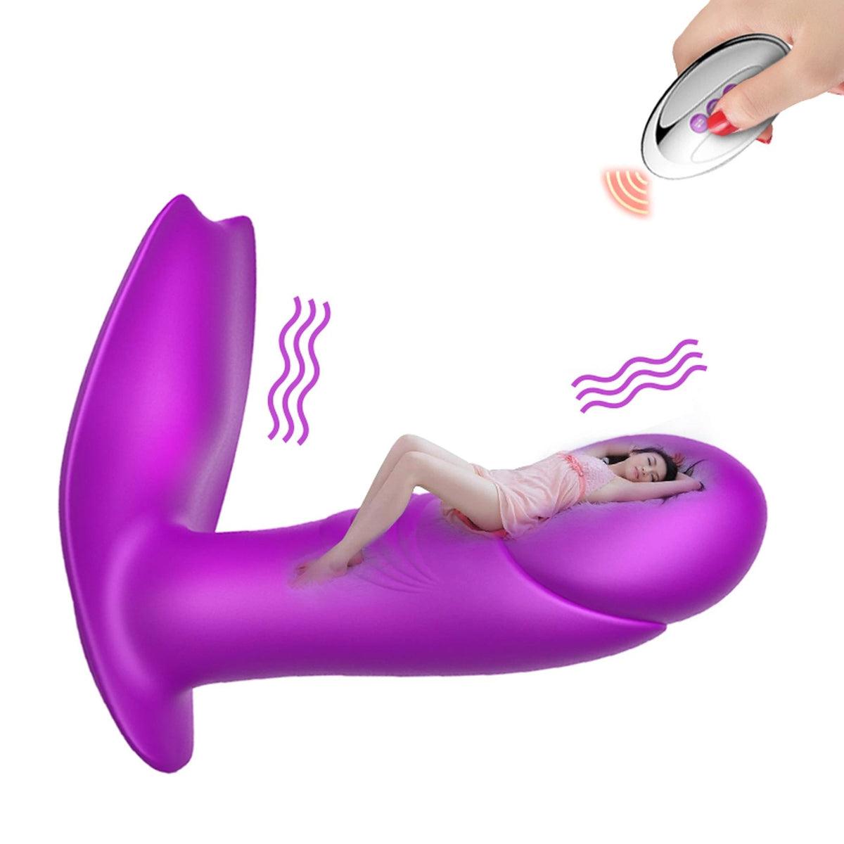 Stimulateur clitoridien Impact 7 fonctions – avec télécommande, rechargeable, violet | Favorites