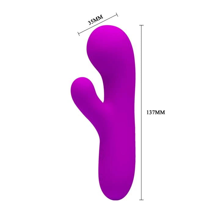 Vibromasseur rabbit Berger 30 fonctions – rechargeable, fuchsia | Pretty Love