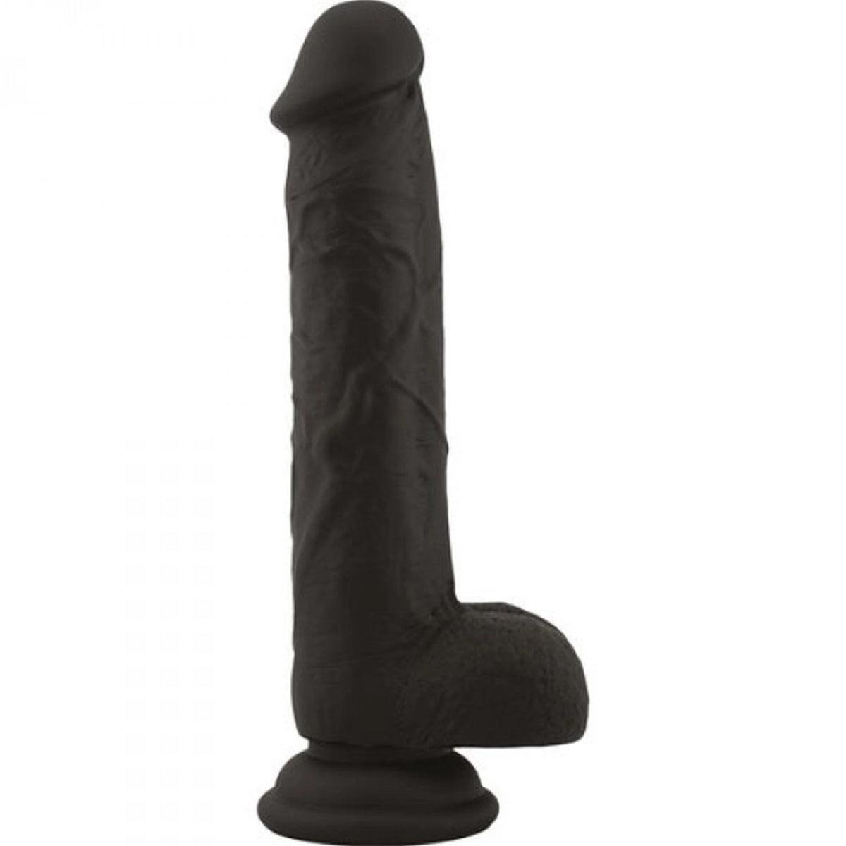 Gode réaliste Fallo realistico brush – avec ventouse, noir | Real Safe