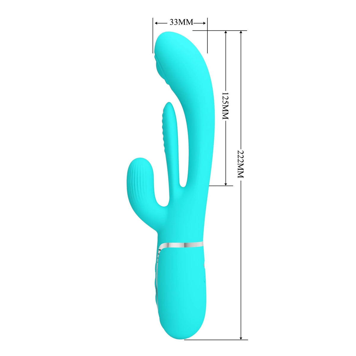 Vibrador rabbit Twinkled Tenderness 7 thumping 7 funções – azul claro | Pretty Love