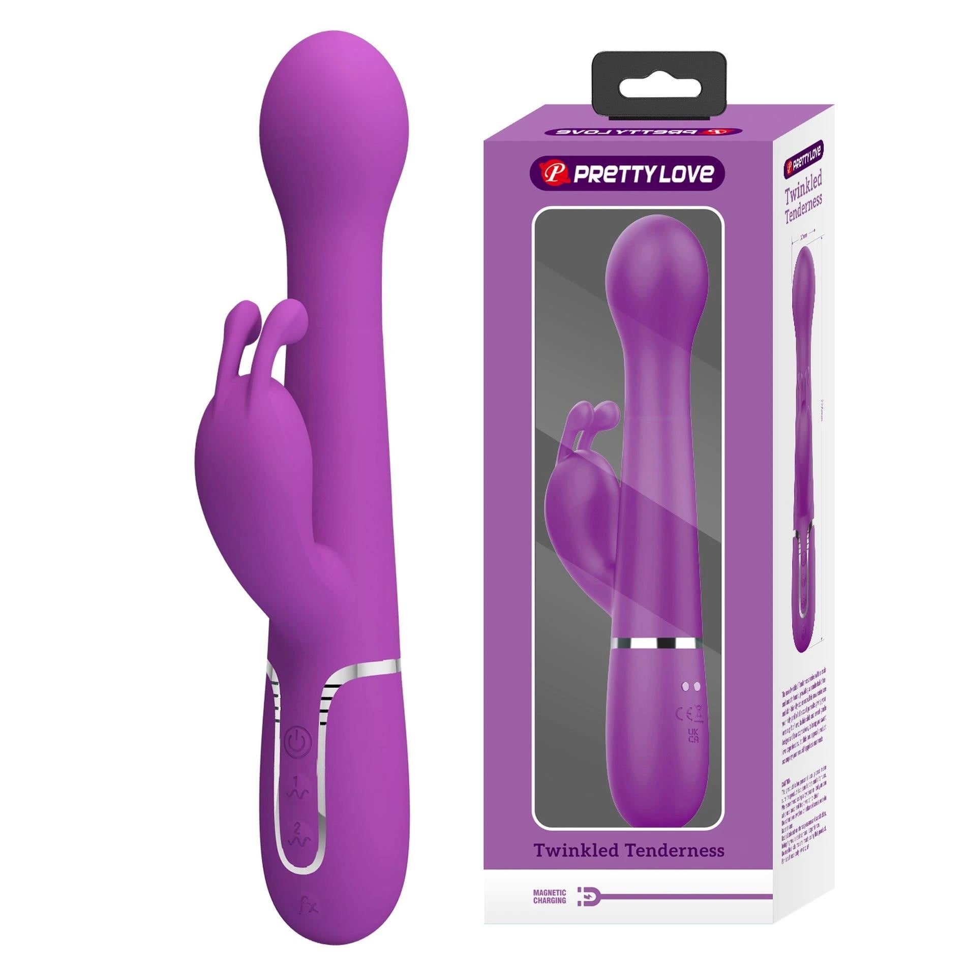 PRETTY LOVE - Dejon Purple, 7 fonctions de vibration 4 modes de poussée 4 fonctions de rotation