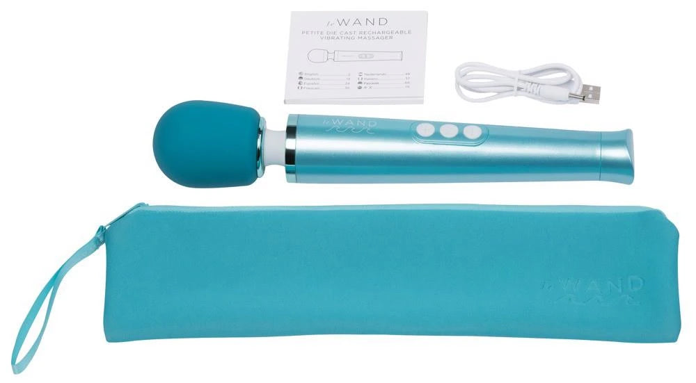 Masajeador wand Dive 20 funciones – recargable, azul