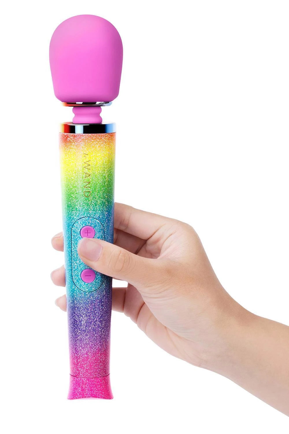 Massajador wand All That Glimmers 6 funções – recarregável, rosa