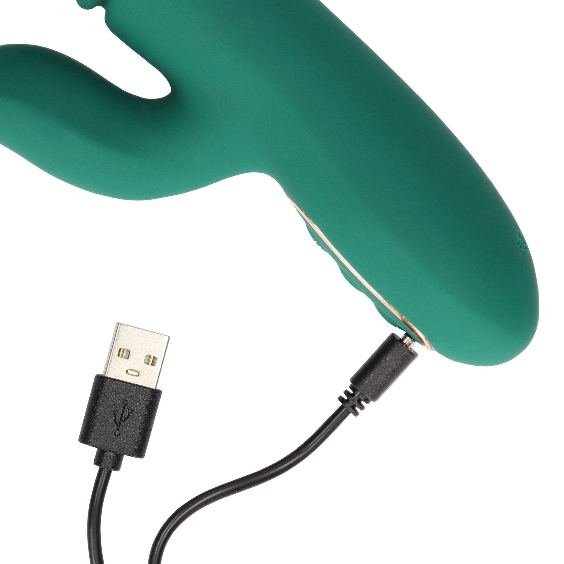 Thrusting and Warming Rabbit Vibrator - Ancient Sea