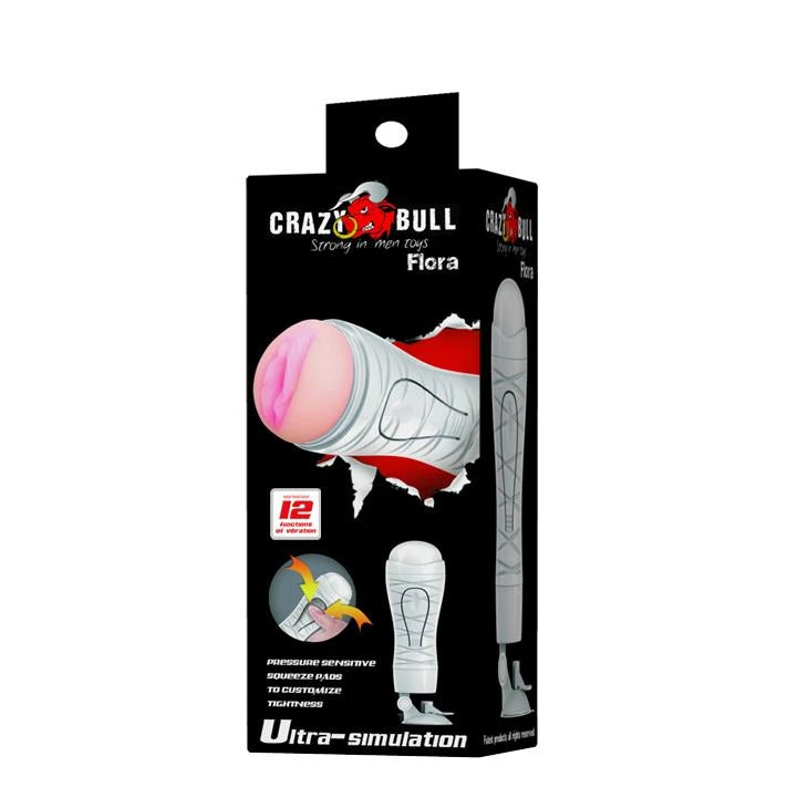 Maszturbátor Flora 12 funkció – újratölthető, vibrációs BM-00900T48Z | Crazy Bull