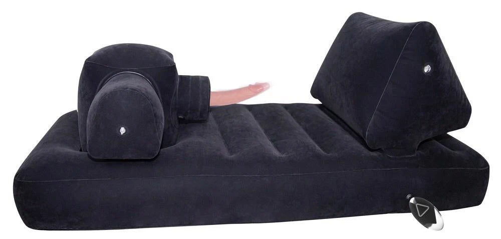 Sex machine Velvet Bed – black