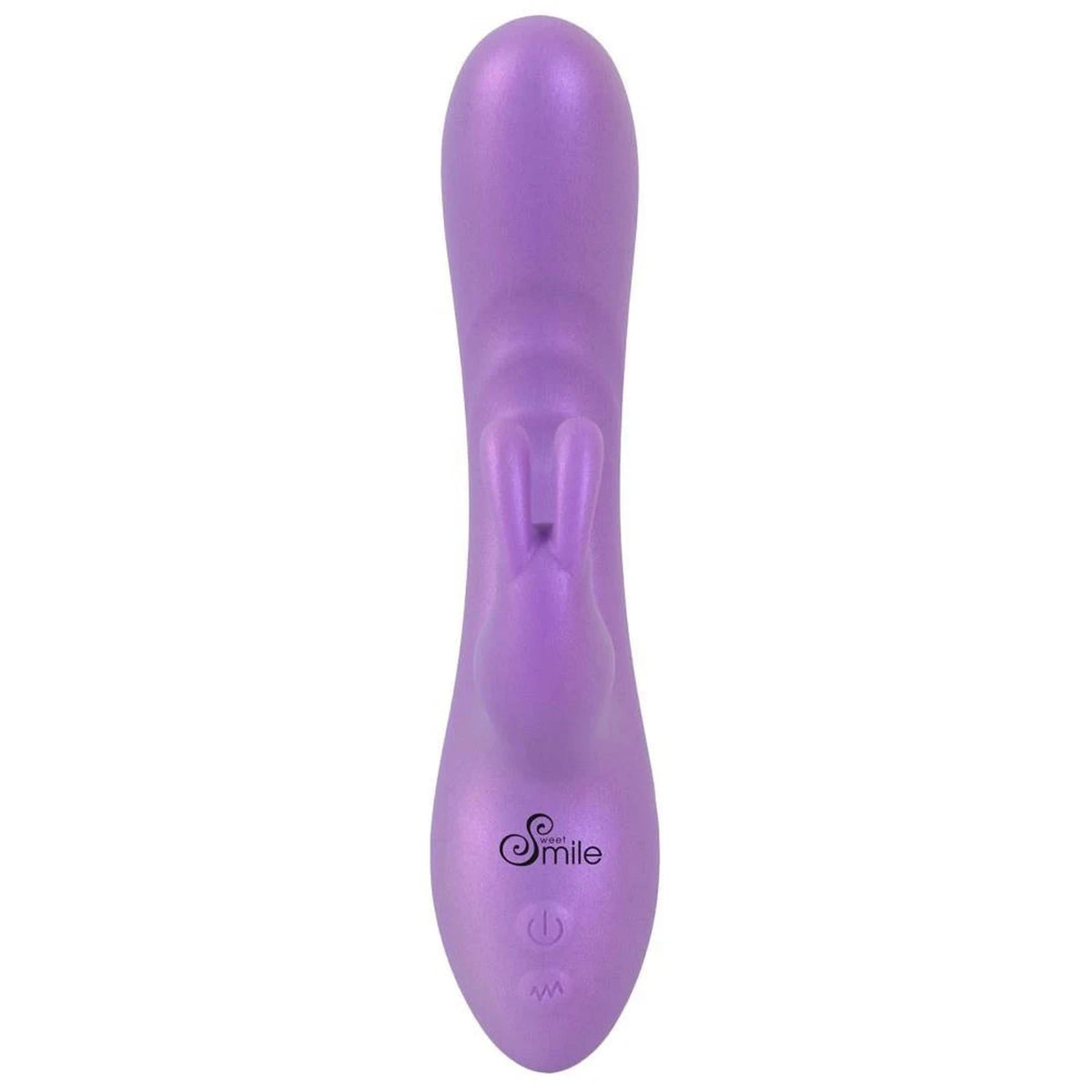 Rabbit vibrator 18.3 cm – rechargeable, purple | Sweet Smile