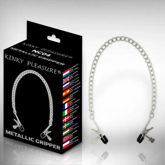 Pinze per capezzoli Mettalic Gripper Clamps | Kinky Pleasure