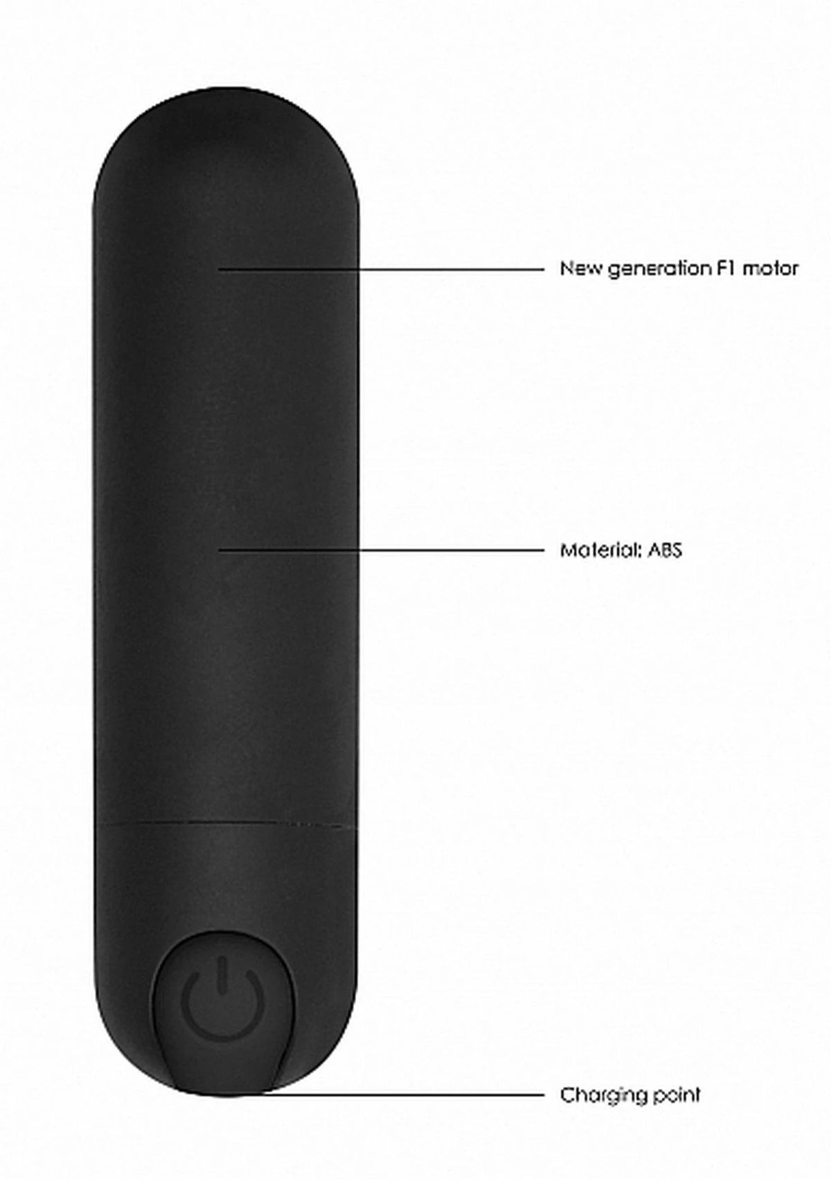 Bullet-Vibrator 10 Funktionen – wiederaufladbar, schwarz | Be Good Tonight