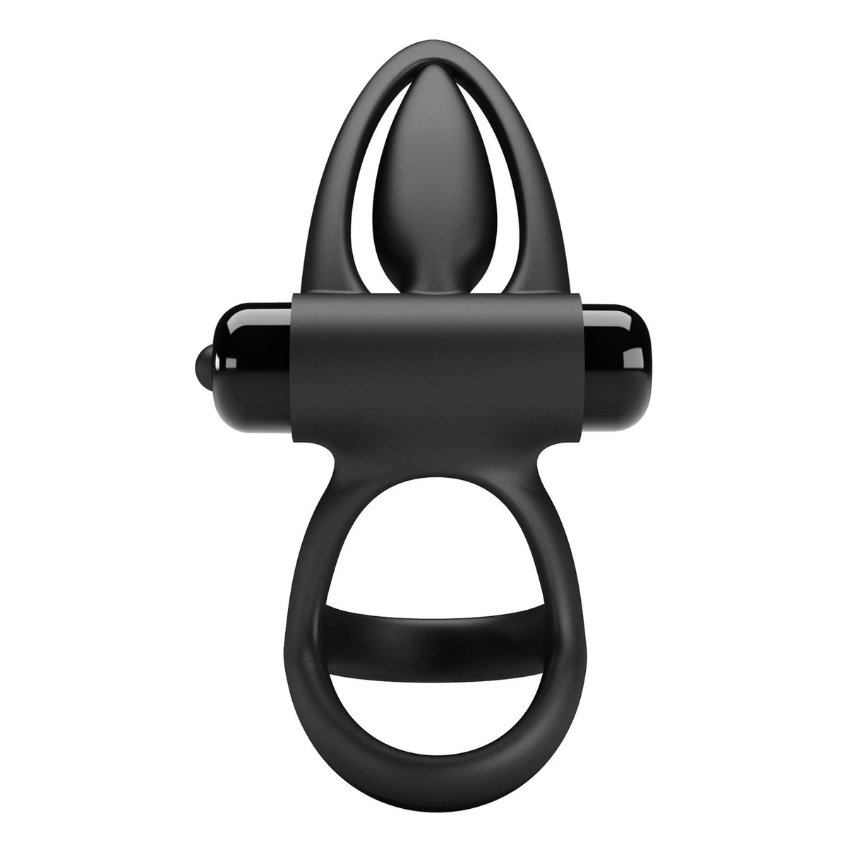 Anello fallico 10 funzioni – vibrante, nero BI-210306-1 | Pretty Love
