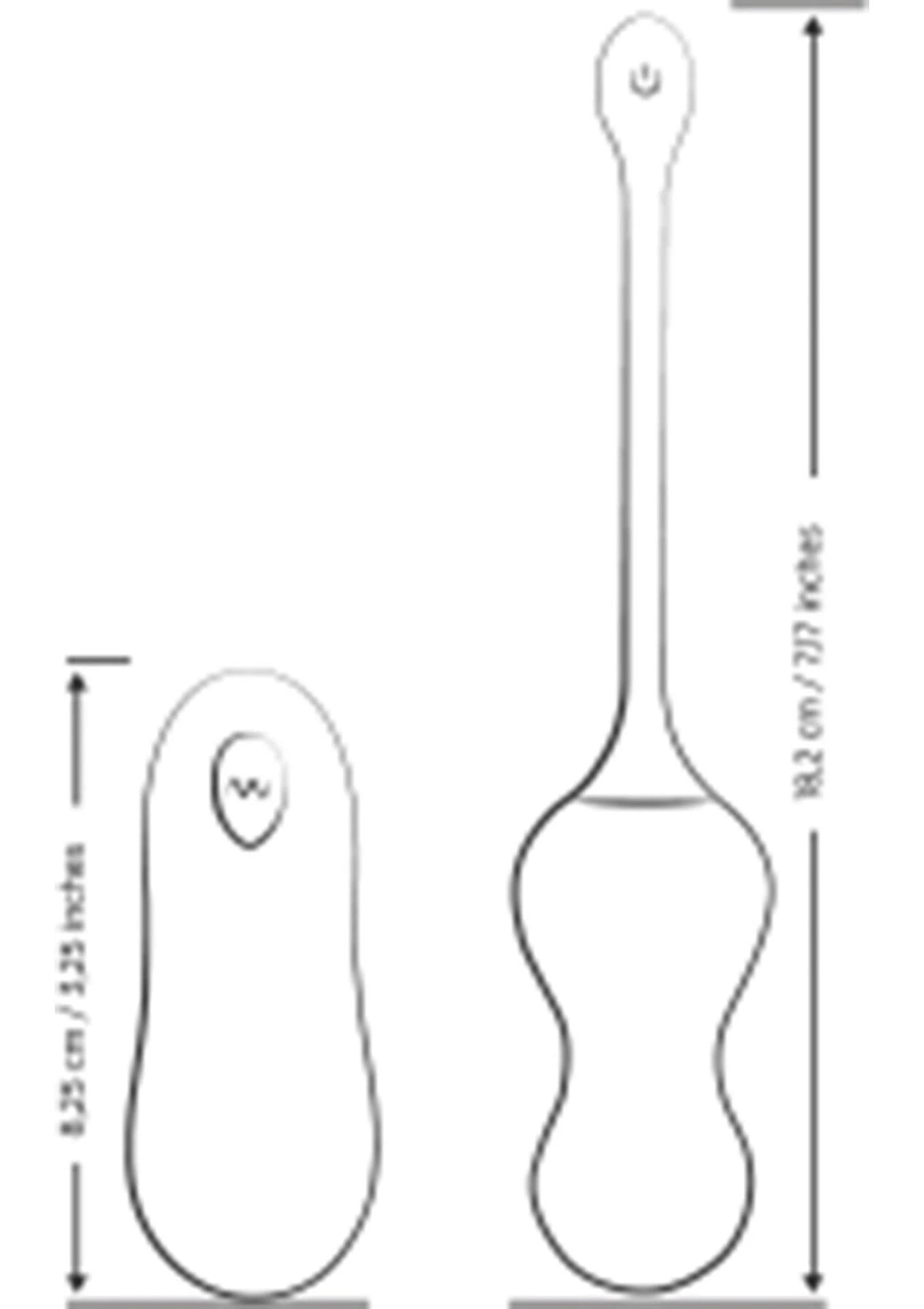 Palline vaginali Cello 10 funzioni – con telecomando, vibrante, turchese | ROMP