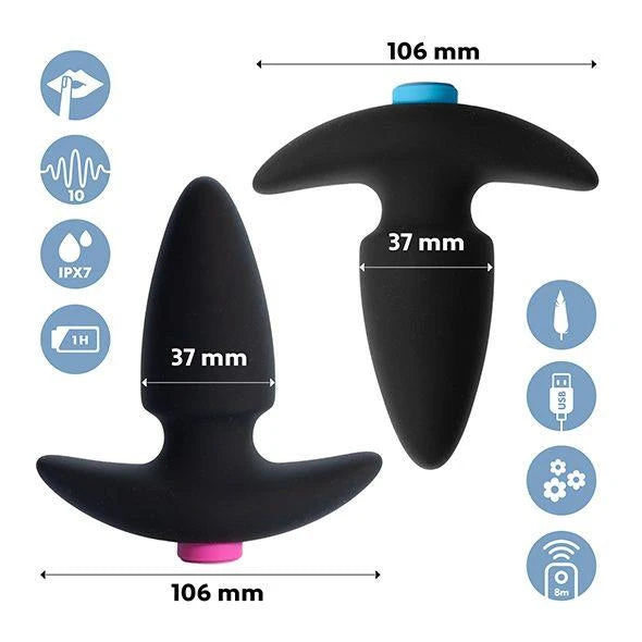 Plug anale FunkyButts Controlled – vibrante, con telecomando | FeelzToys
