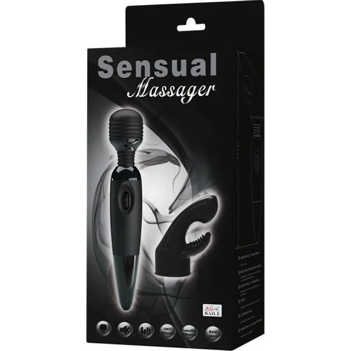 Massajador wand Sensual – preto | Baile