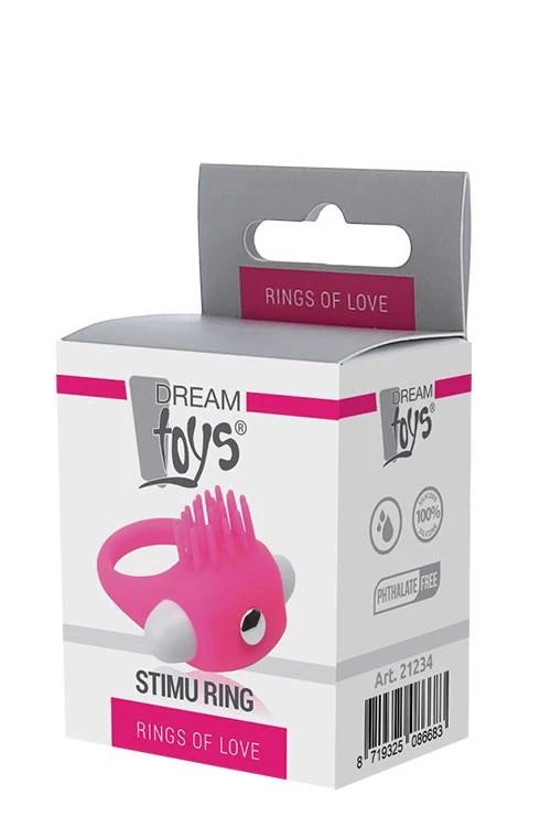 ANNEAUX D'AMOUR ANNEAU DE STIMULATION EN SILICONE ROSE