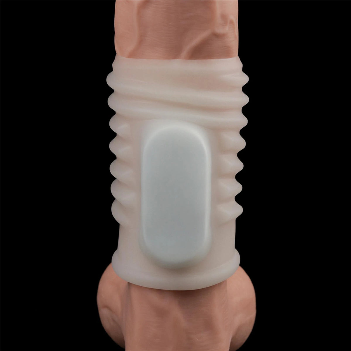 Anello fallico Spiral Knights – vibrante, bianco | Lovetoy
