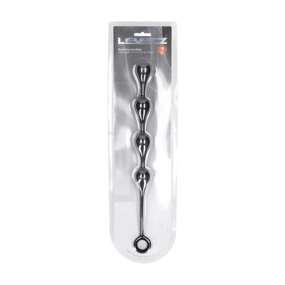 Anal beads Waterdrop – black 36-LVL02-0036BLK | Levelz