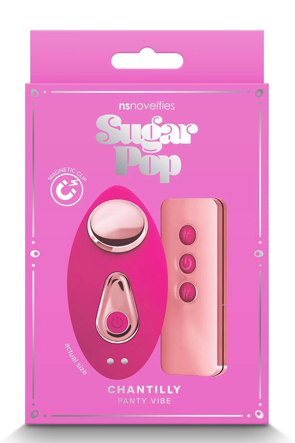 Stimulateur clitoridien Sugar POP Chantilly 10 fonctions – avec télécommande, rose | NS Novelties