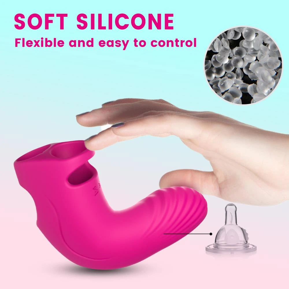 Vibromasseur pour doigt Aurora 9 fonctions – rechargeable, fuchsia | Favorites