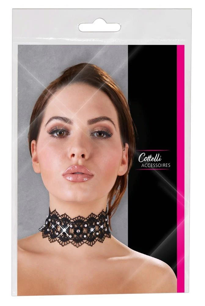 Ras de cou brodé + strass