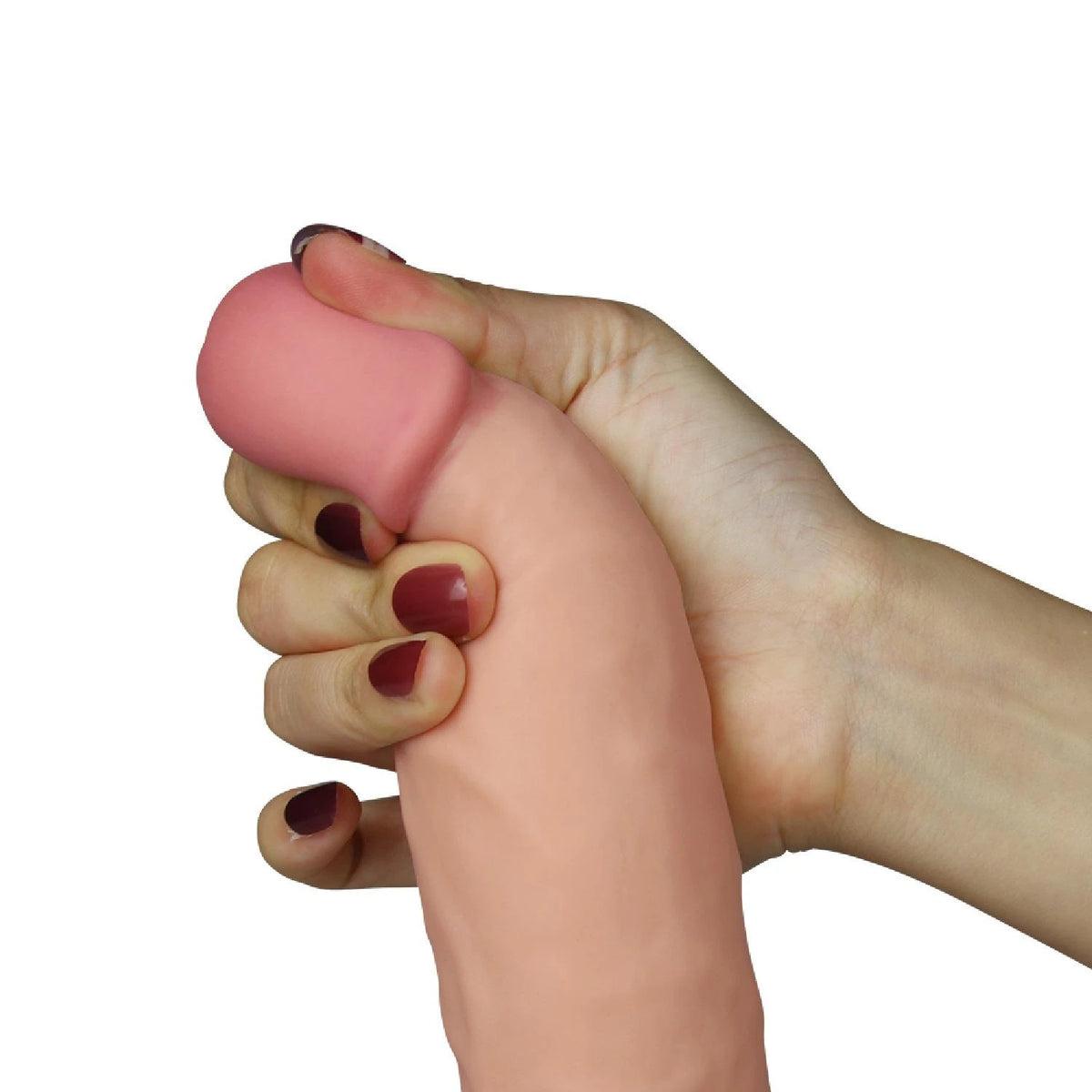 Realisztikus vibrátor 8.5″ Dude 10 sebesség – tapadókorongos, testszínű | Lovetoy
