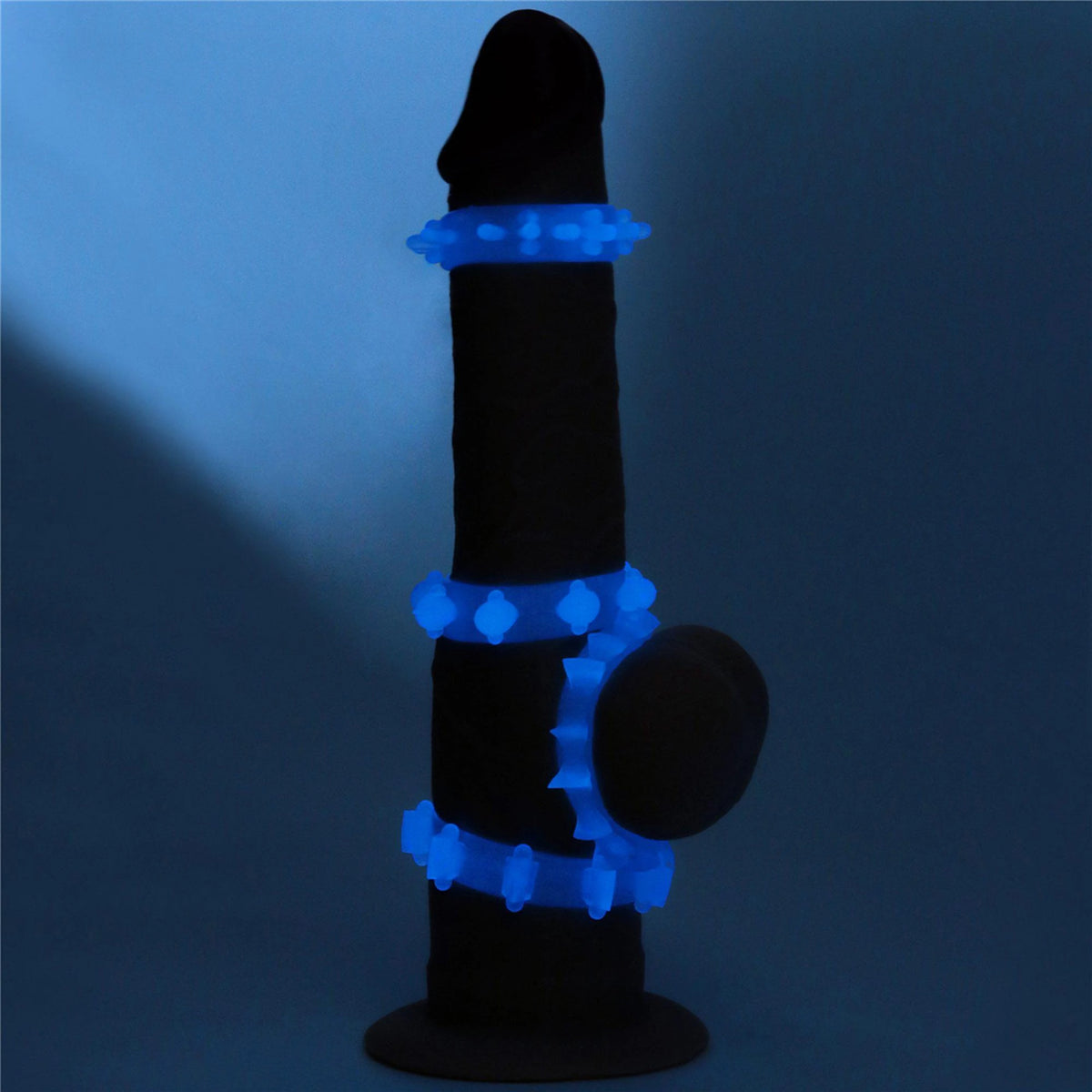 Anello fallico Lumino Play – vibrante, blu 10-LV343011 | Lovetoy