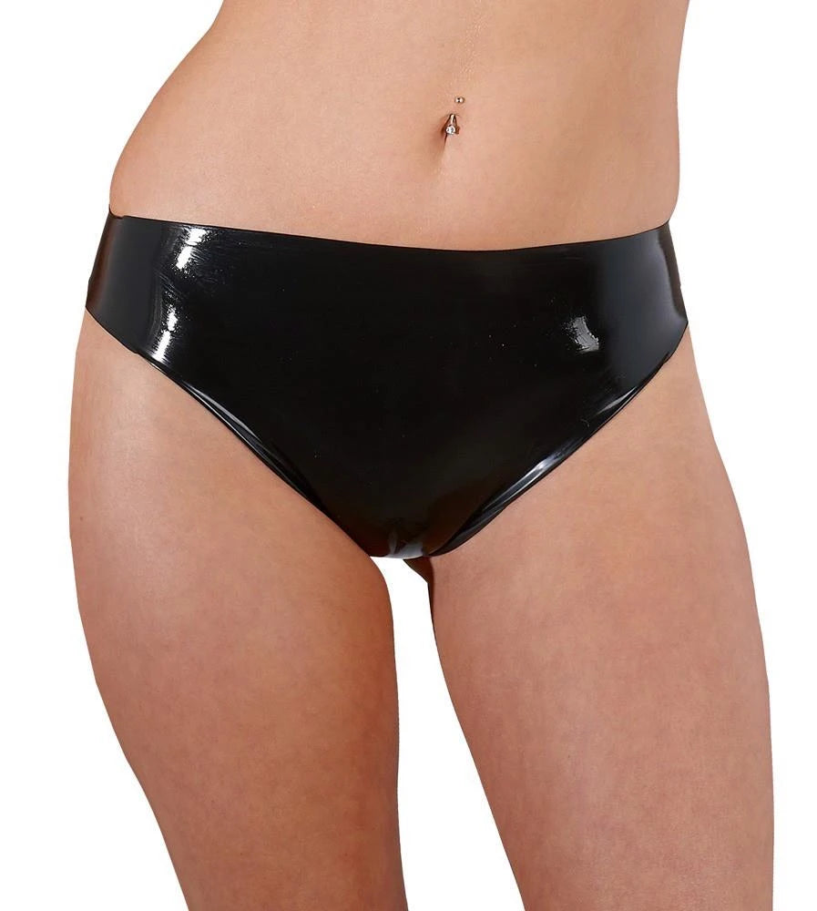 Slip en latex noir M