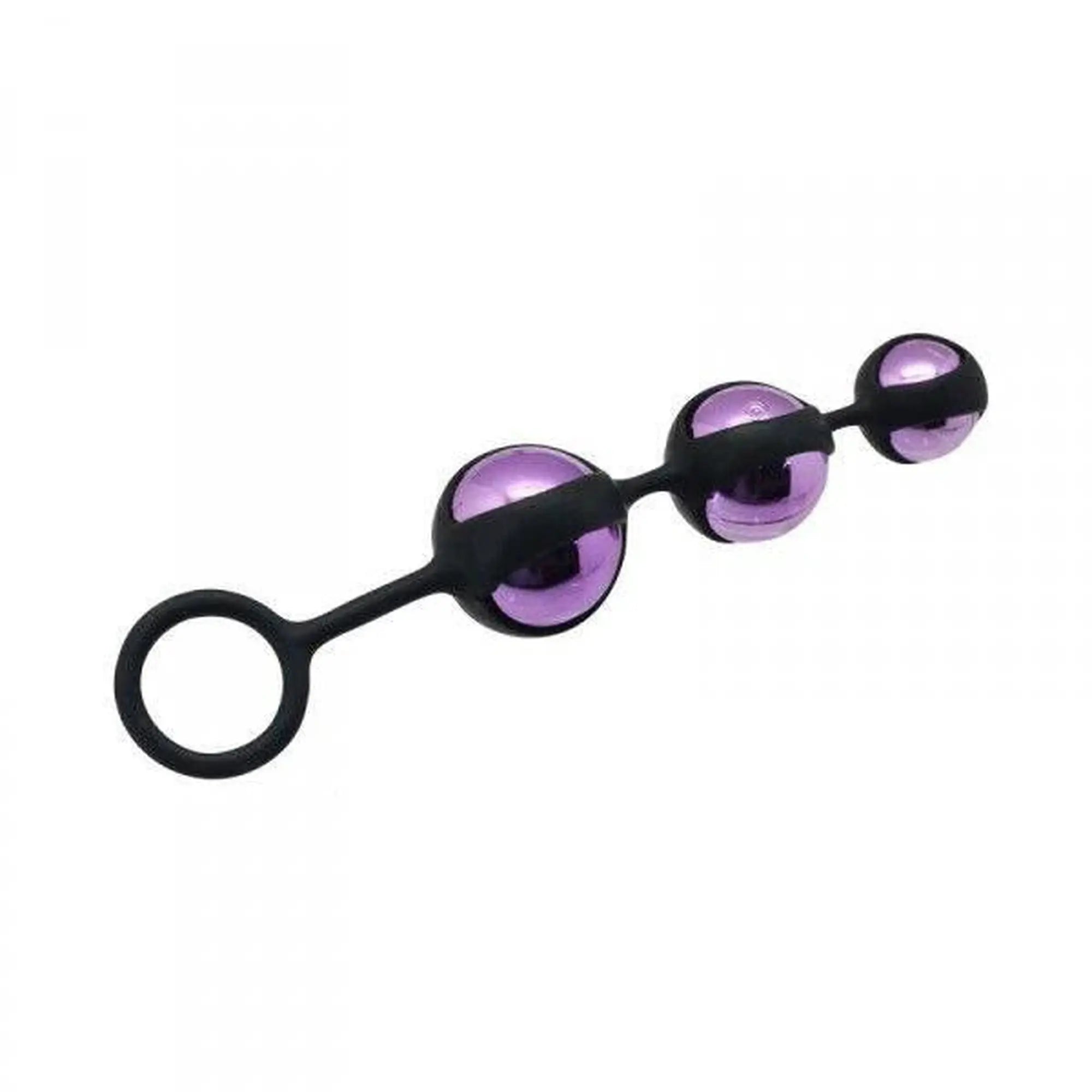TRIPLE PLEASURE BALLS. WEIGHTED STEEL BALLS INSIDE