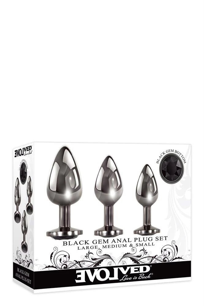 Plug anale – con gioiello, nero 35-840599 | Evolved