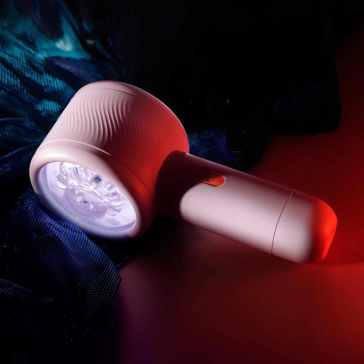 Masturbador 6 funciones – recargable, vibrador, blanco | Favorites