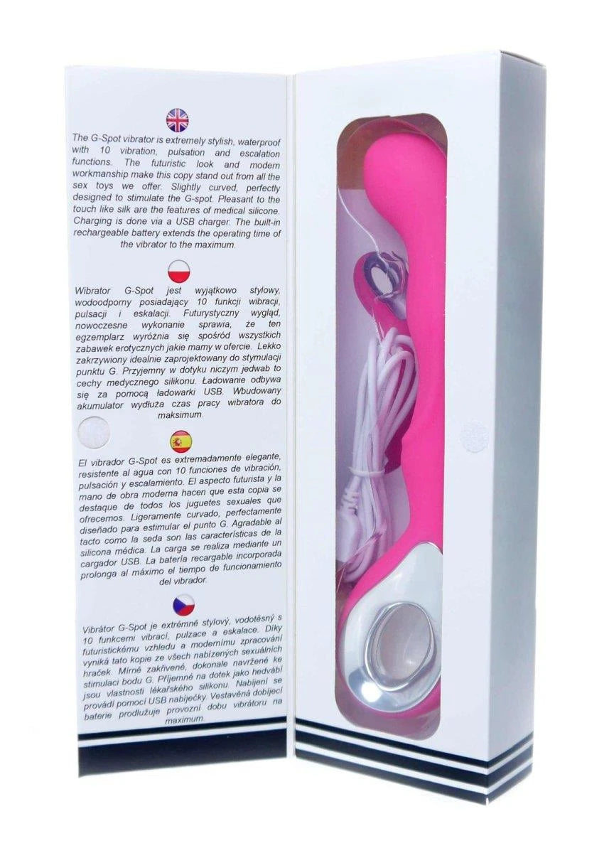 Vibromasseur point G 10 fonctions – rechargeable, fuchsia | Favorites