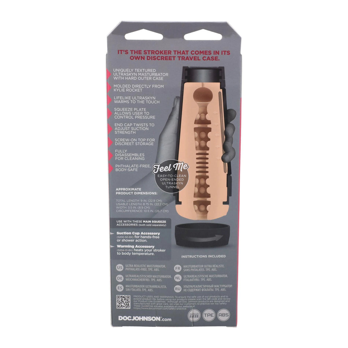 Masturbator Kylie Rocket Ultraskyn Vanilla 22.86 cm – hautfarben | Doc Johnson