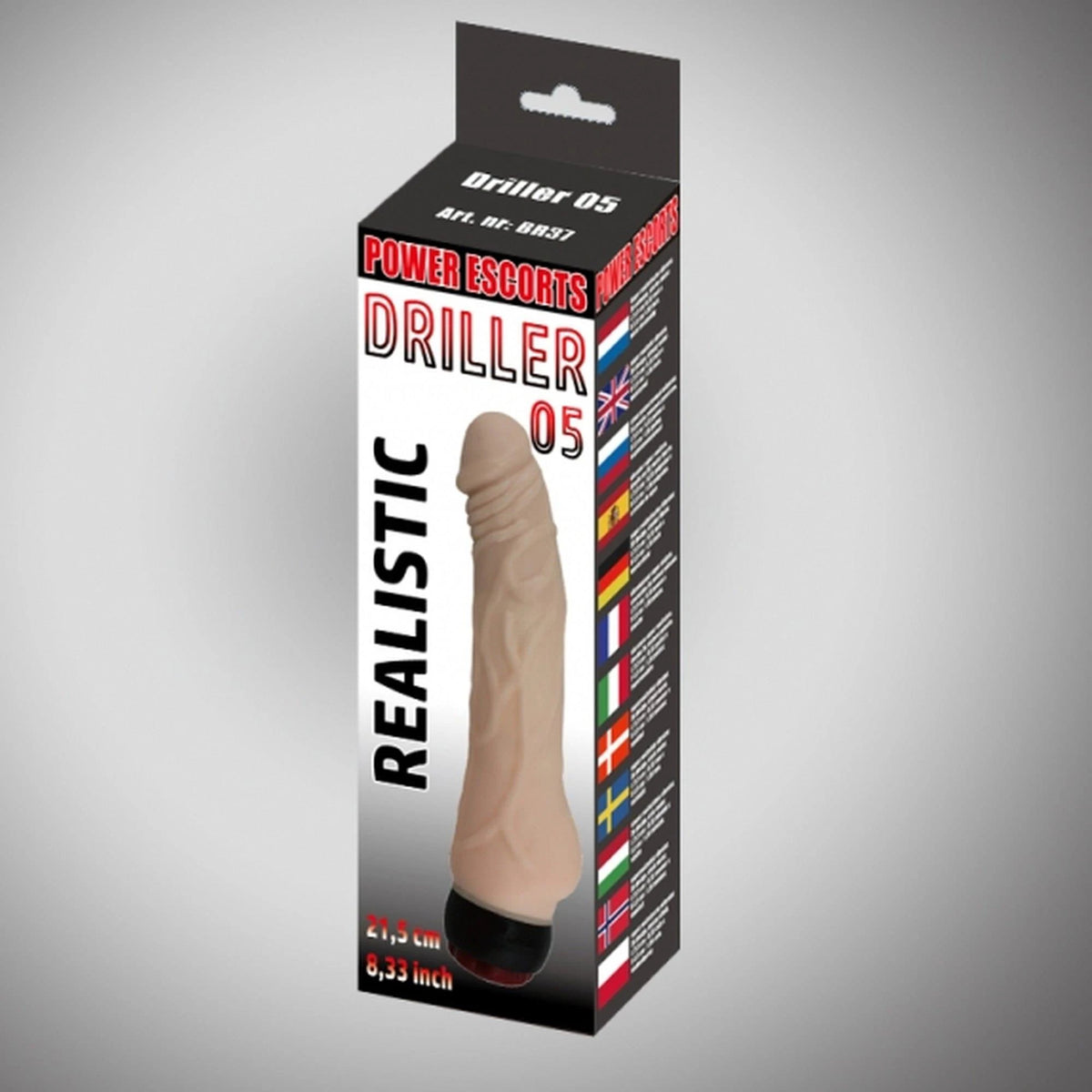 Vibratore realistico Driller 05 – nude | Power Escorts