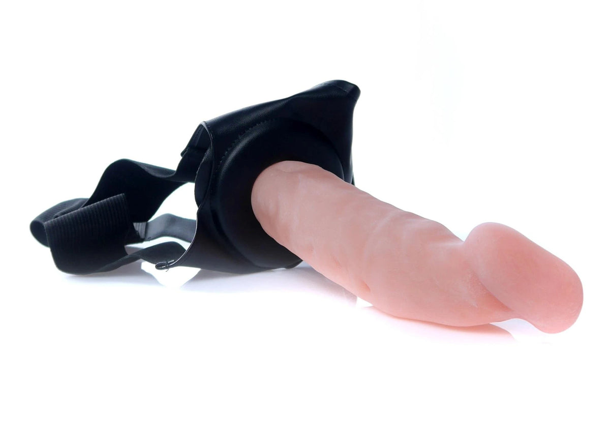 Strap-on Hollow Cyber 12 functions – remote control, vibrating, nude | Favorites
