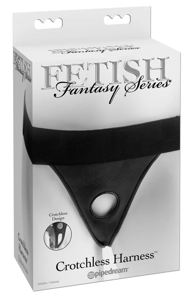 Imbracatura strap-on FFS – aperta, nera | Fetish Fantasy Series