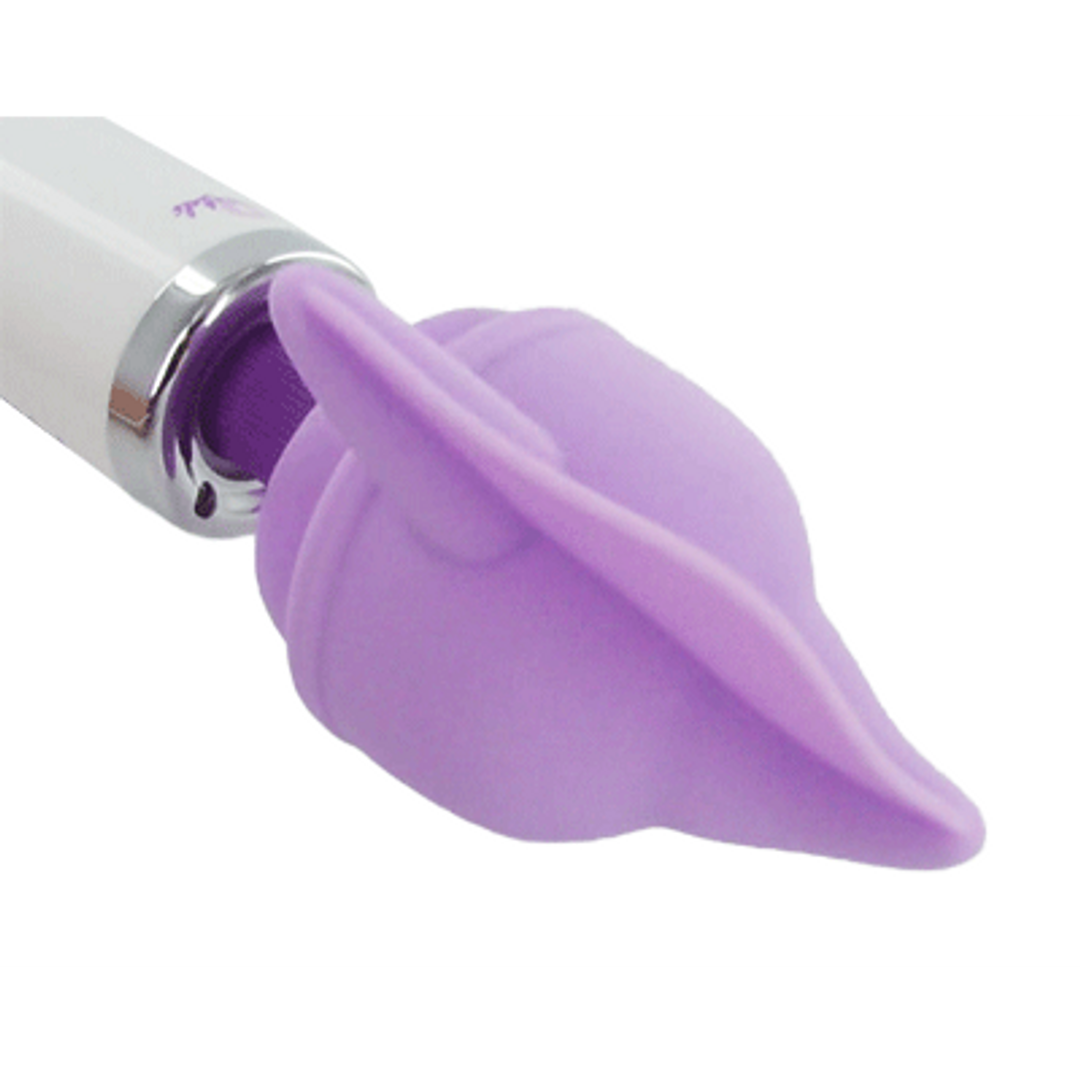Massaggiatore wand Flutter Tip Attachment 9.2 cm – viola | XR Brands