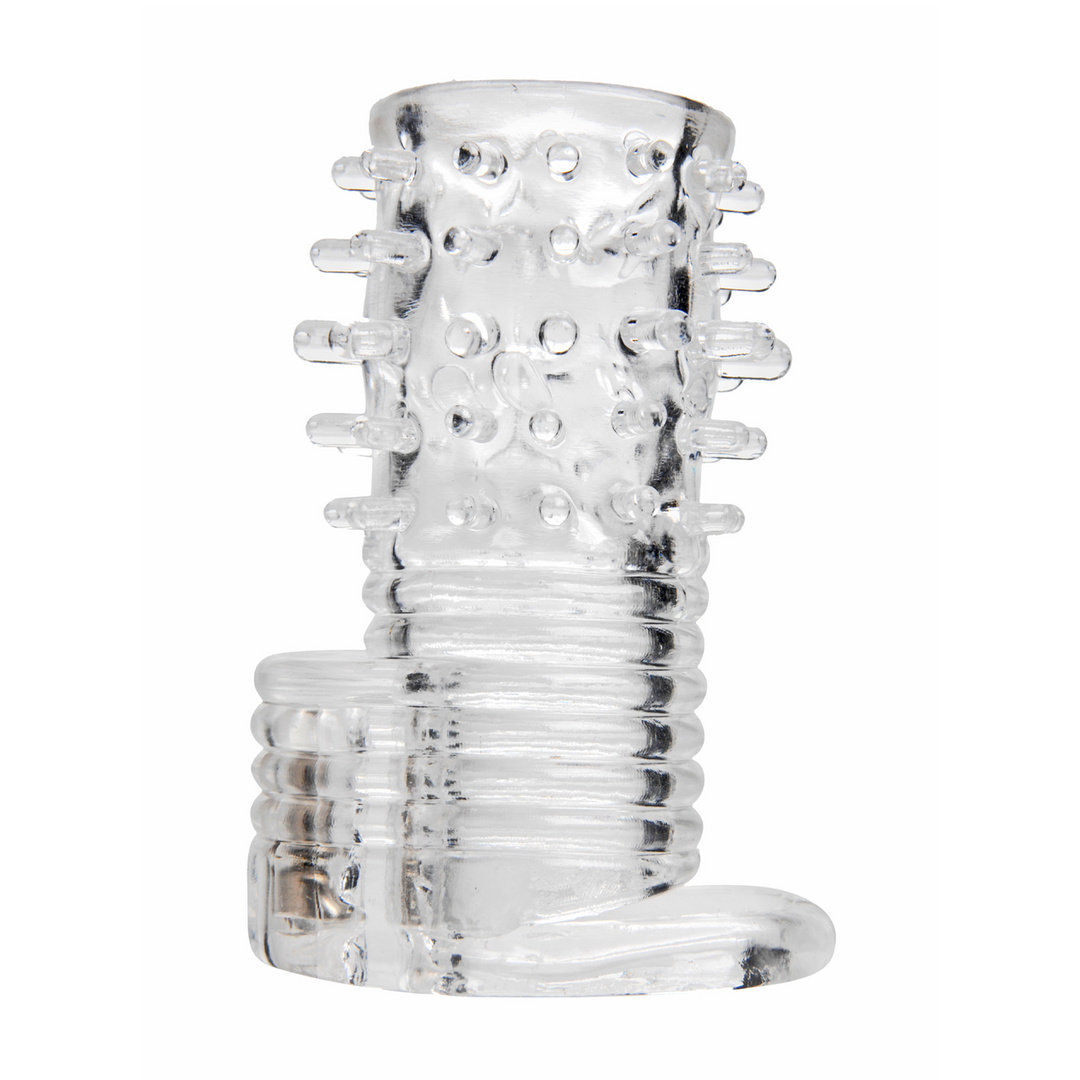 Guaina per il pene Textured Erection 8.3 cm – trasparente | XR Brands