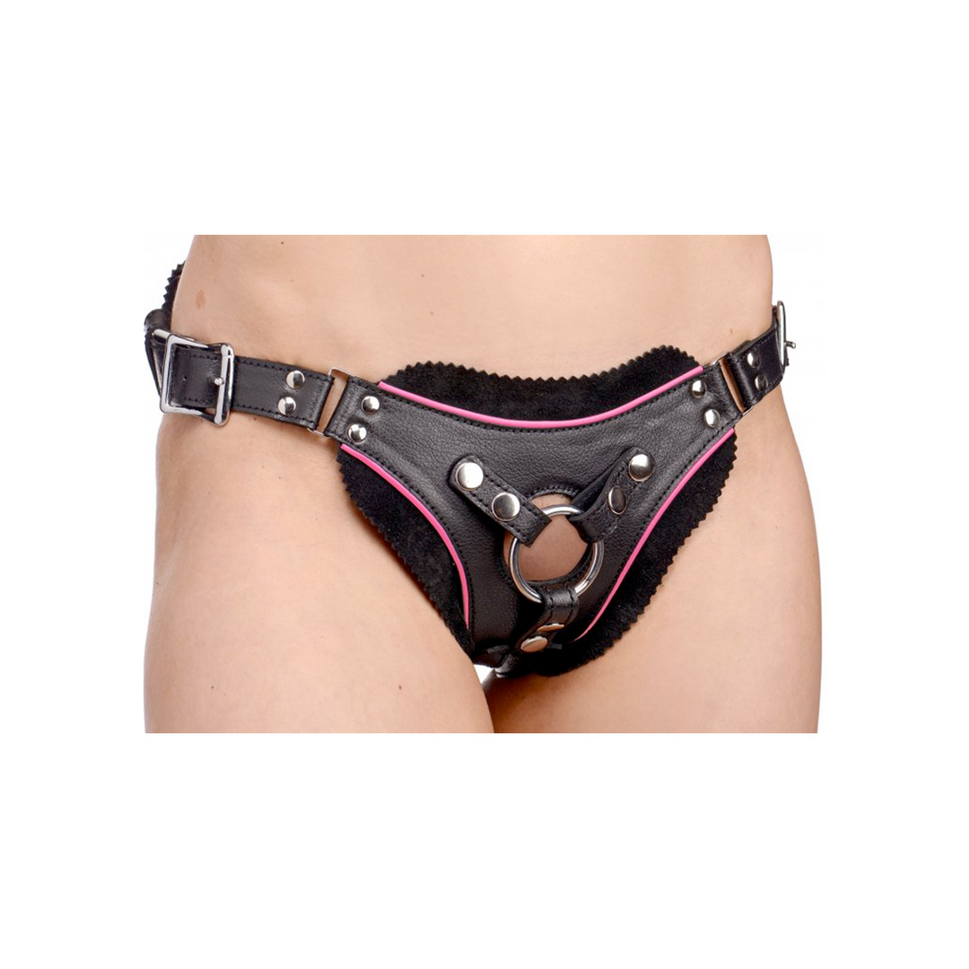 Arnés strap-on Flamingo Low Rise 10.2 cm – negro | XR Brands