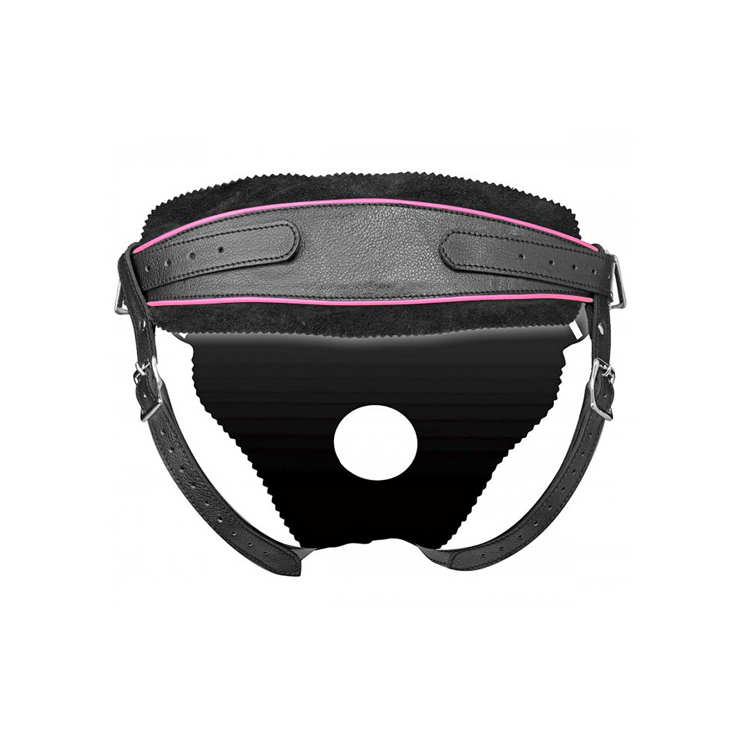 Arnés strap-on Flamingo Low Rise 10.2 cm – negro | XR Brands