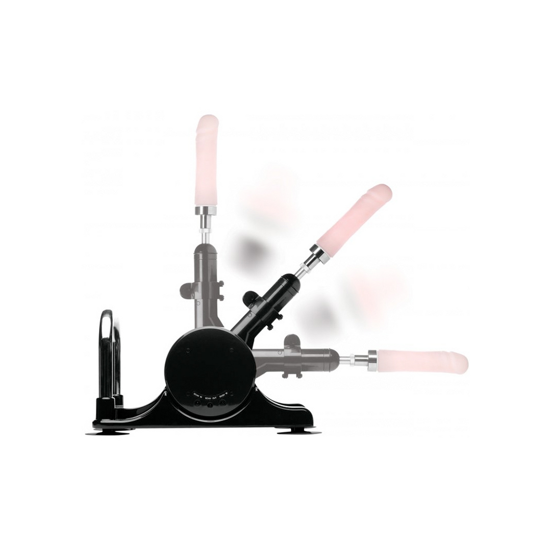 Máquina de sexo LoveBotz Robo Fuk – con mando a distancia, negra | XR Brands