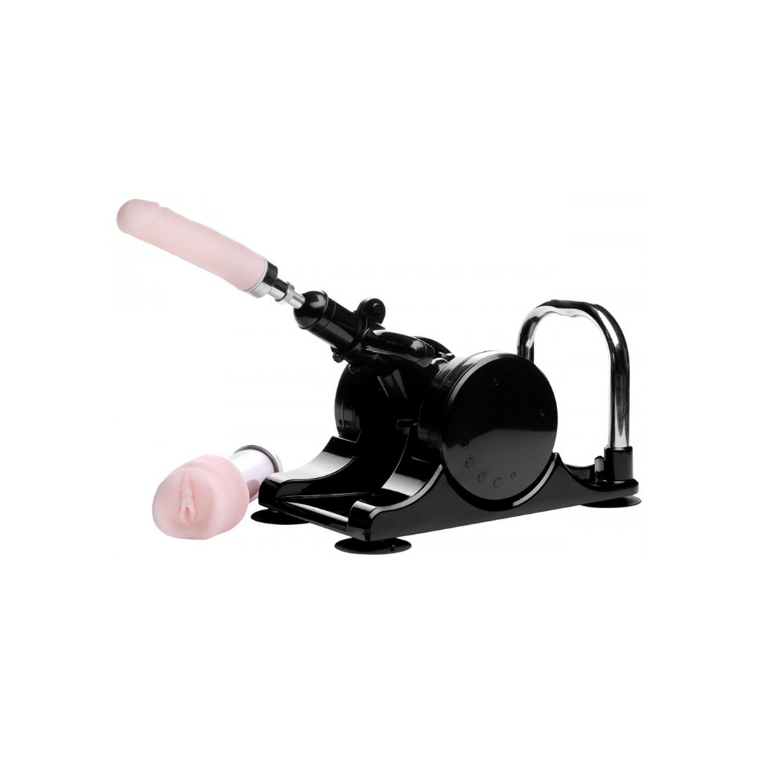 Máquina de sexo LoveBotz Robo Fuk – con mando a distancia, negra | XR Brands